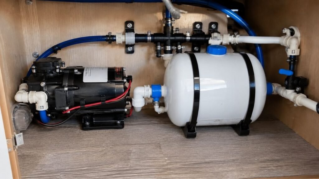 RV Water Pump vs Accumulator Tank