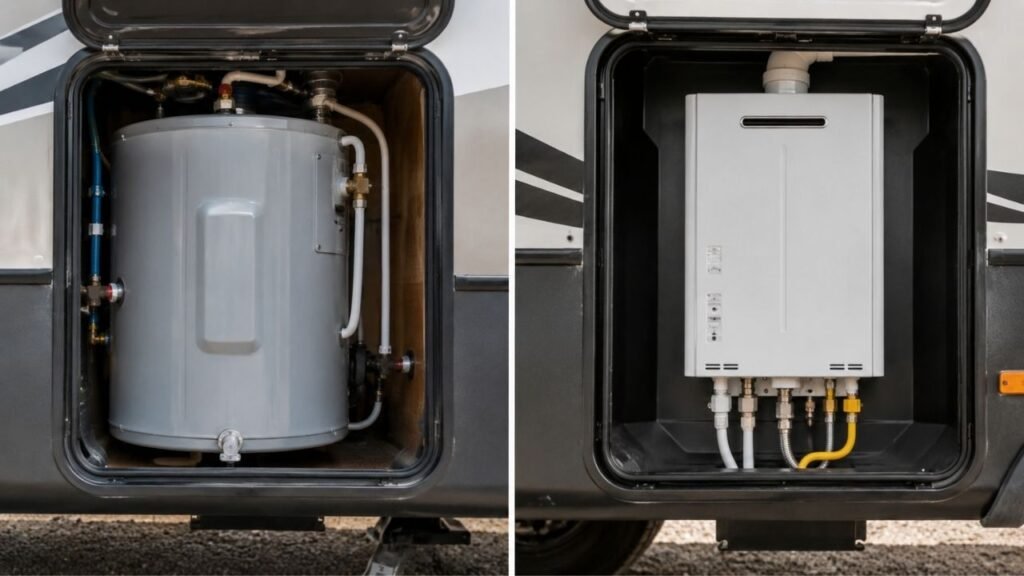 Tankless vs Tank RV Water Heater