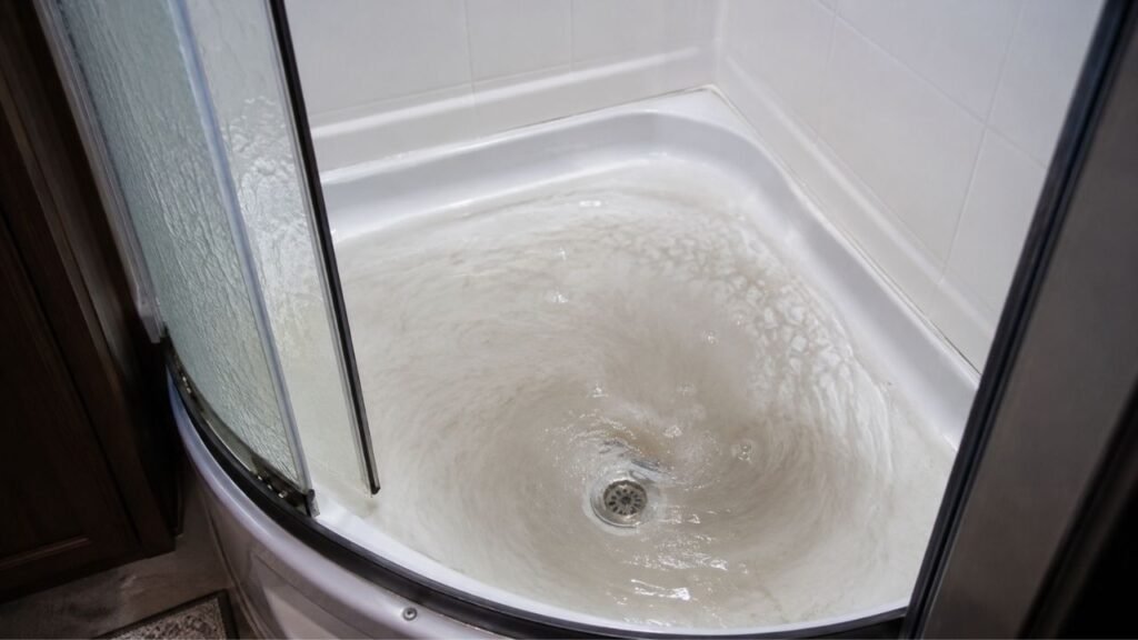 Why Does Gray Water Back Up Into My RV Shower